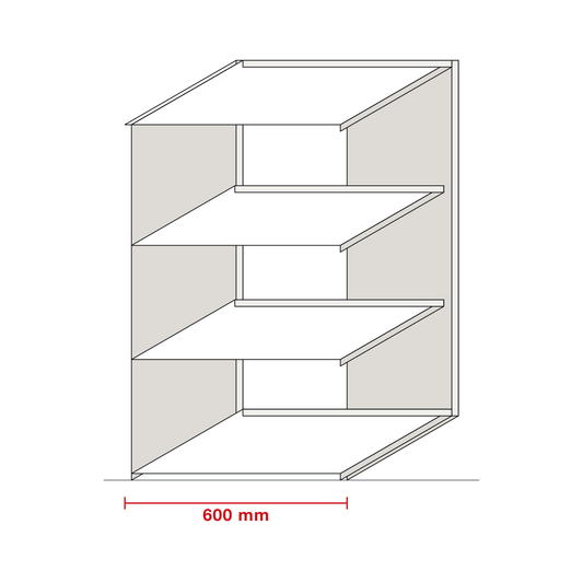 Colonne garde-manger — dessin coté du caisson
