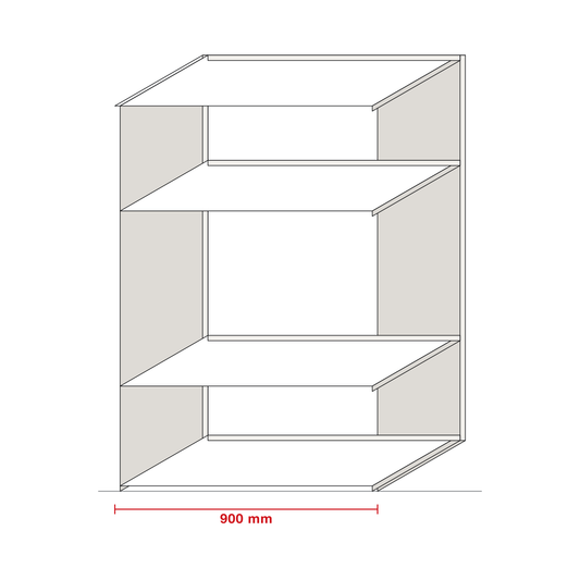 Tall oven and microwave housing — dimensioned drawing of the carcass